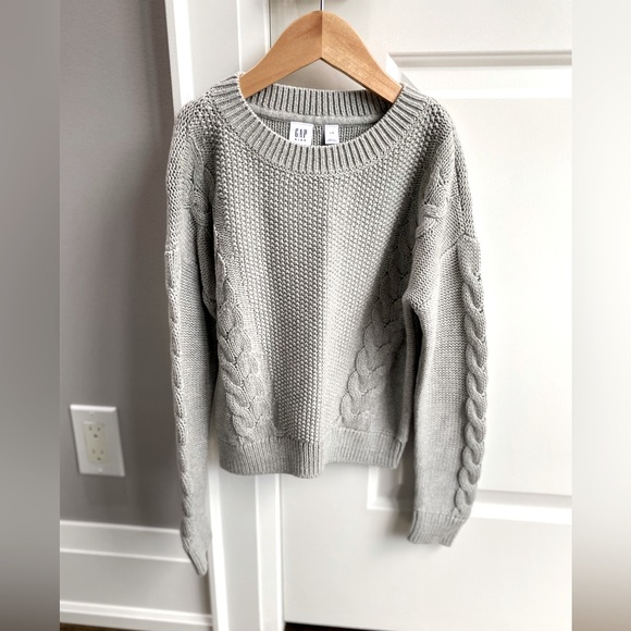 GAP Other - Gab cable knit/woven crewneck sweater. Size:Large